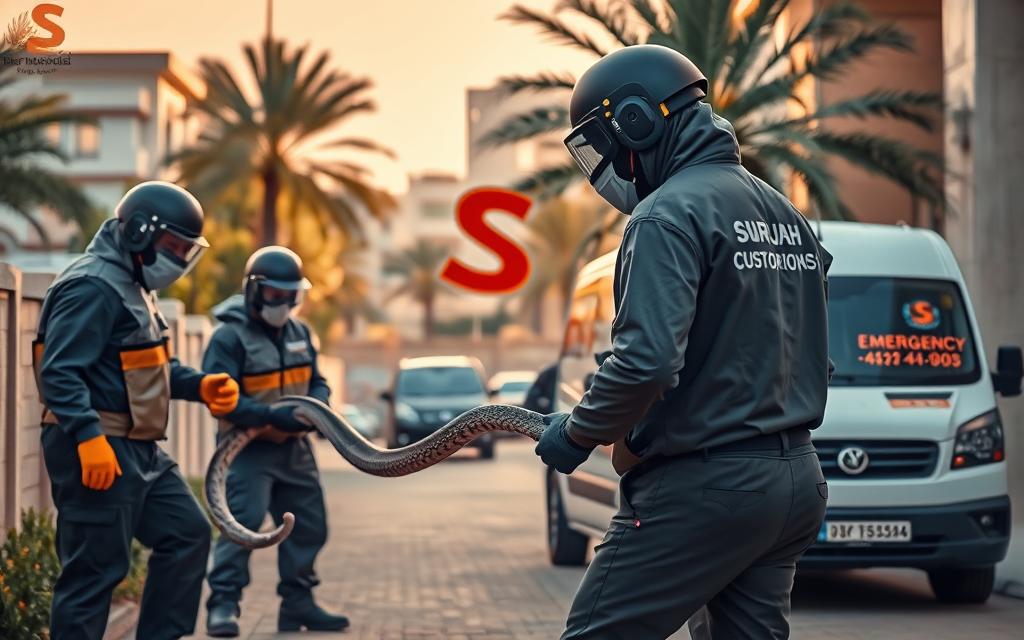 مكافحة الأفاعى في الشارقة